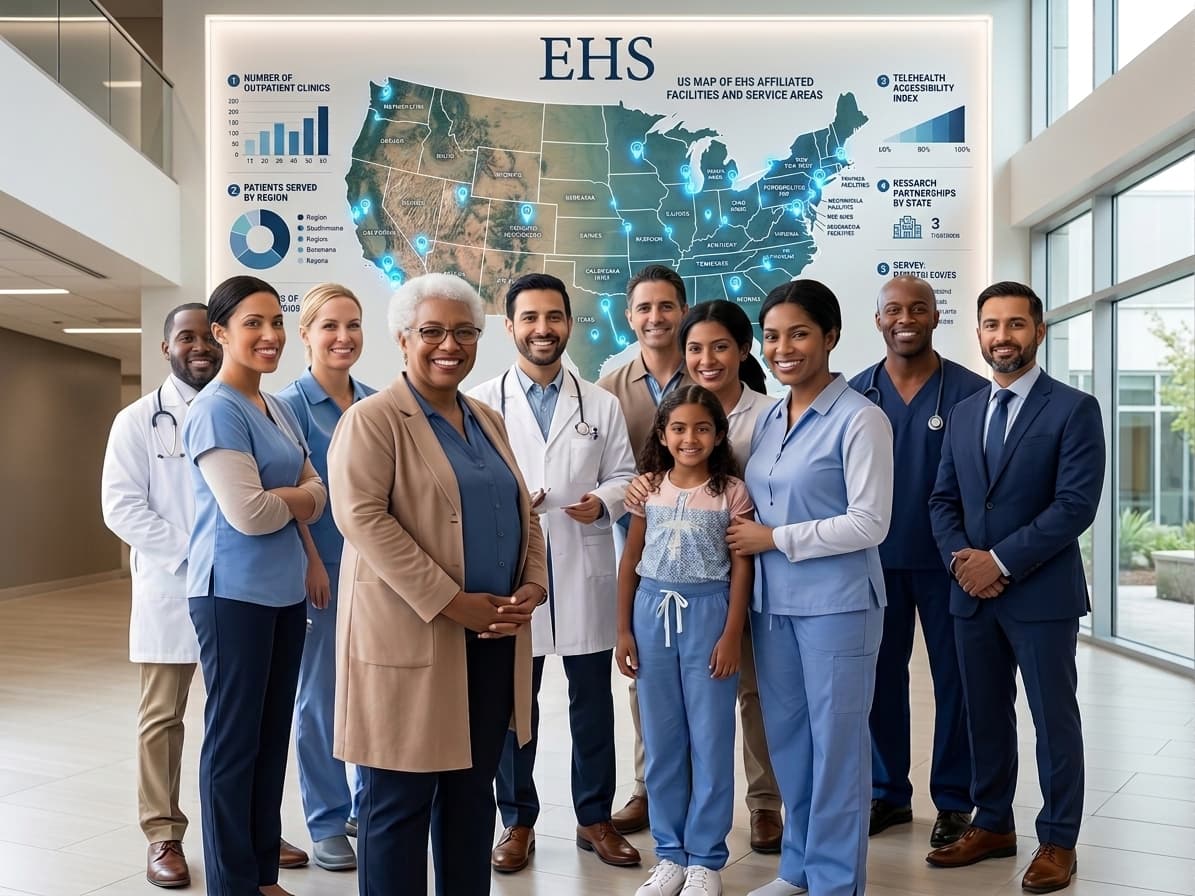 EHS providers and U.S. coverage map